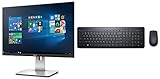 Dell 24 inch (60.96 cm) Ultra Thin Bezel LED Backlit Computer Monitor - U2415 (Black/Silver) with Dell Km117 Keyboard Combo