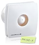 AMARYLLIS Bathroom Exhaust Fan Phi(W)-5, 5 Inches, White/Ivory