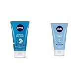 NIVEA Face Wash, Refreshing, 150ml And NIVEA Face Wash, Skin Refining Scrub, 150ml