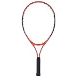 Nivia 7053 Graphite-Lined-Aluminum Tennis Racket, 23-inch (Orange/Black)