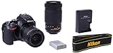 Nikon D5600 Digital SLR 18-55 mm f/3.5-5.6 G VR and AF-P DX NIKKOR 70-300 mm f/4.5-6.3 G ED (Black)