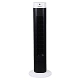 Deco Air Tower DIGI Indoor Fan with Remote (Black and White, 45 W)