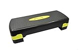 ABB INITIO GYM Polypropylene Adjustable Home Gym Exercise Fitness Stepper for Exercise Aerobics Stepper (Black & Yellow)