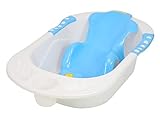 ODELEE Baby Anti Slip Big Plastic Bathtub for Toddlers Bathroom Supplies Non Slip Suction for Bathing Baby Shower Bubble Bath Tub (BathtubSling_Blue, Blue)