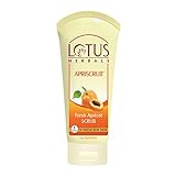 Lotus Herbals Apriscrub Fresh Apricot Scrub | Natural Exfoliating Face Scrub | Chemical Free | For All Skin Types | 180g