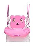 eHomeKart Swing Cum Booster Seat for Kids - 3-in-1 Baby Swing Chair Toy for Indoor and Outdoor - for Boys and Girls of Age 6 Months + (Pink)