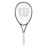 Wilson Tour Slam Strung Tennis Racquet, 4 1/4-Inch, Black/Green