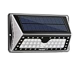 hardoll 2 Watts 62 LED Motion Sensor Waterproof Solar Panel Light Lamp (Warm White, Black)