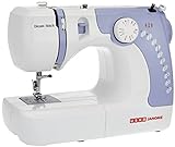 Usha Janome Dream Stitch Automatic Zig-Zag Electric Sewing Machine with 14 Stitch Function (White and Blue)