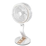 COINFINITIVEâ„¢ LR-2018 Powerful Rechargeable Multifunction Table Cum Wall AC DC Fan with 21 SMD LED Light | Folding fan with LED light, Assorted, 220 Watts
