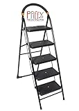 Paffy Premium Heavy Folding Ladder With Wide Steps - Milano 5 Steps (5.1 Ft Ladder)