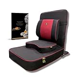 Friends of Meditation ® Foam Extra Large Relaxing Buddha Meditation and Yoga Chair with Back Support and Meditation Block (Black)