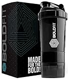 Boldfit Spider gym shaker bottle shakers for a protein shake with  2 Storage Compartment