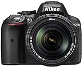 Nikon D5300 24.2MP Digital SLR Camera (Black) with 18-140mm VR Kit Lens, Card and Camera Bag
