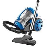 BLACK+DECKER VM2825 2000-Watt 21 Kpa High Suction 1.8L dustbowl Bagless Cyclonic Vacuum Cleaner with 6 stage Filteration and HEPA Filter (Blue)