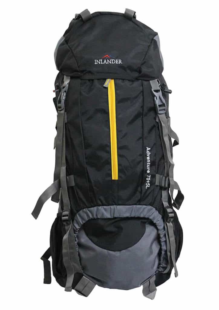 Inlander 70-Ltrs Black Rucksack Review - Best Hiking Backpack in India!