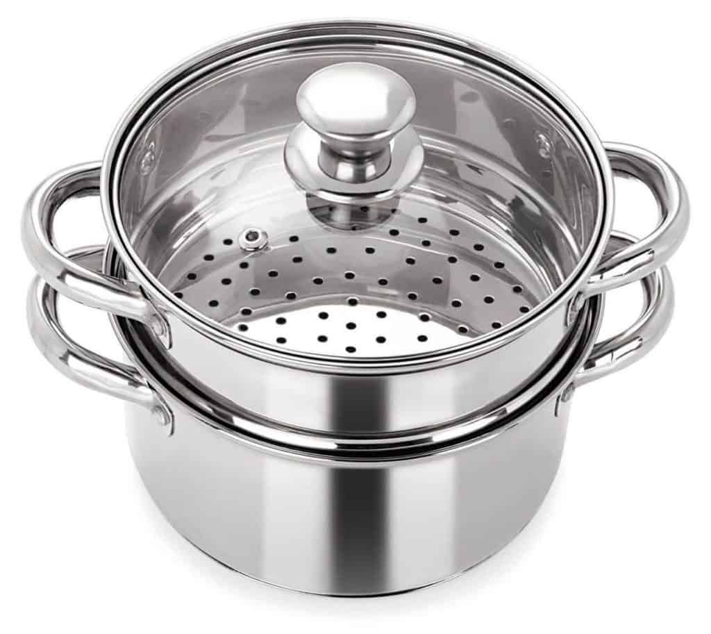Pristine Stainless Steel Induction Base Tri Ply 2 Tier Multi Purpose Steamer Review - Best Momo Steamers in India!