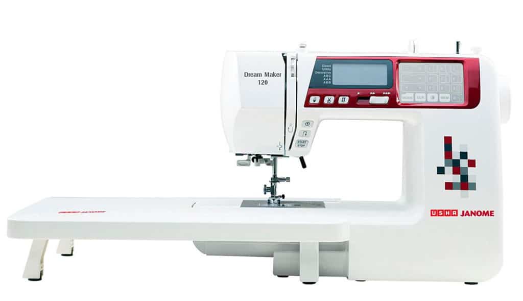 Usha Janome Dream Maker 120 Review - Best Computer Sewing Machines in India