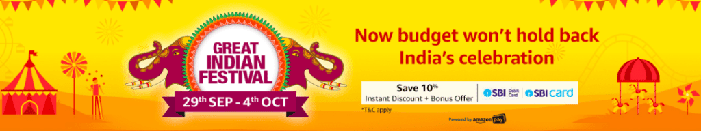 Amazon Great Indian Festival Sale 2020 – Best Deals, Offers & Discounts Unlocked! 1